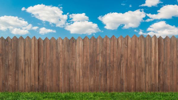 straight Wooden Fence