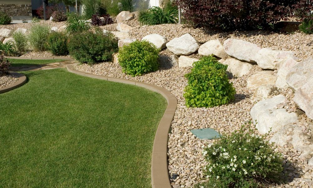 Landscaped garden in West Yorkshire